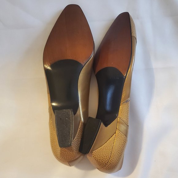 Stuart Weitzman Gold with Several Gold Details and Mesh Size 8 - Picture 7 of 13